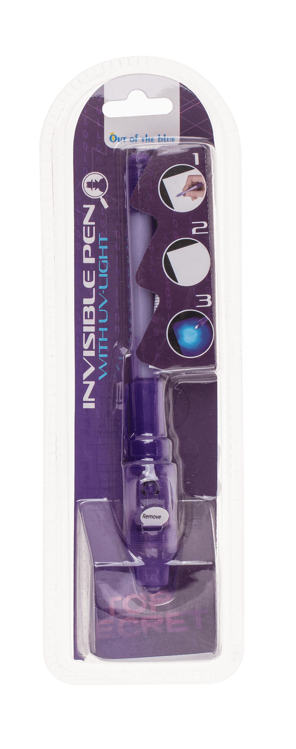Secret Message Pen with invisible ink & UV-light,