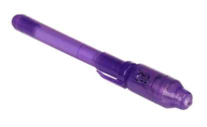 Secret Message Pen with invisible ink & UV-light,