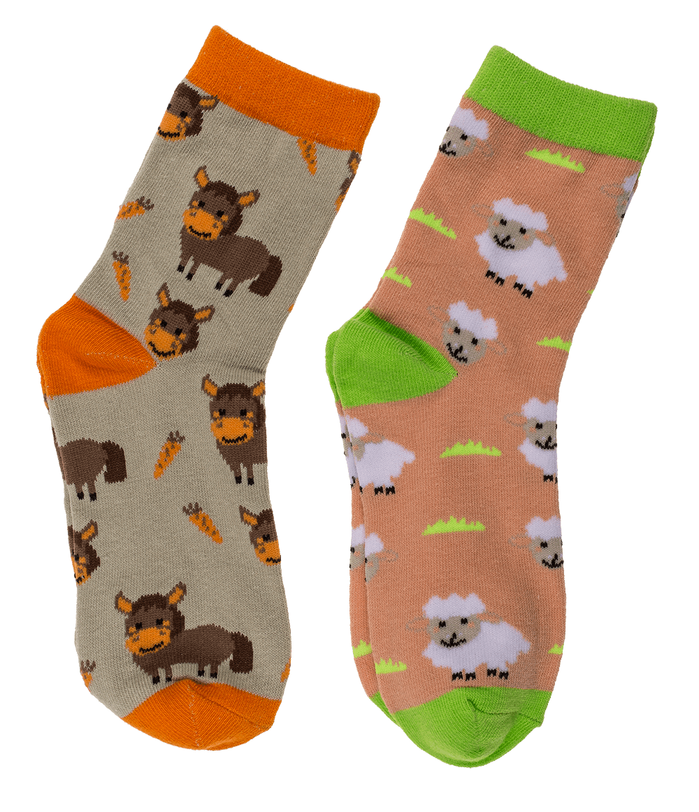 Magic kids socks, farm animals, 1 pair,