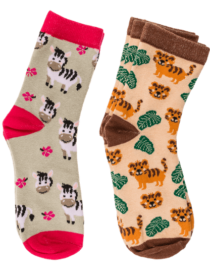 Magic kids socks, wild animals, 1 pair,