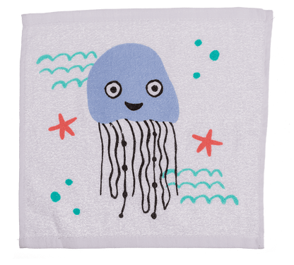 Magic cotton towel, sea animals,