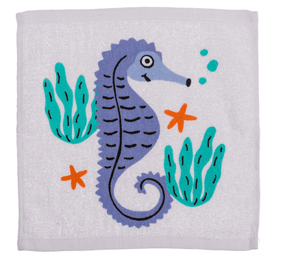 Magic cotton towel, sea animals,
