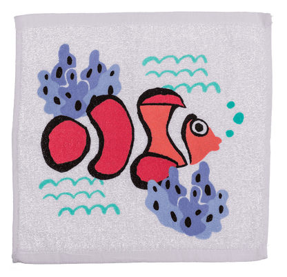 Magic cotton towel, sea animals,