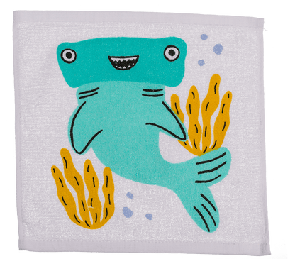 Magic cotton towel, sea animals,