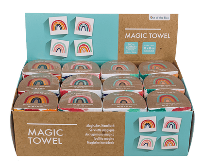 Magic cotton towel, rainbow,