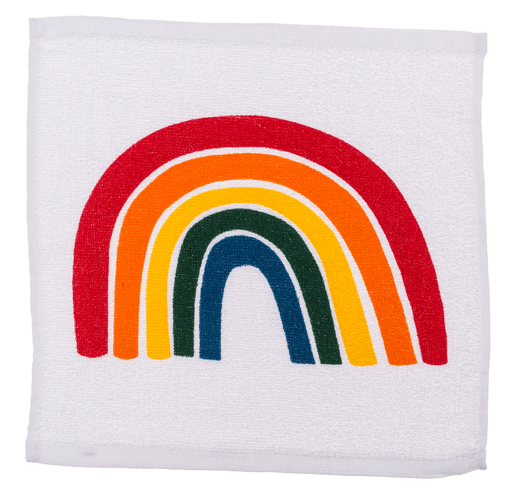 Magic cotton towel, rainbow,