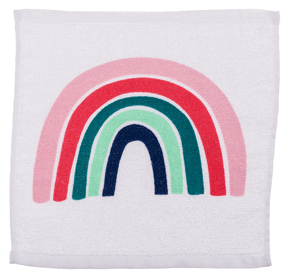 Magic cotton towel, rainbow,