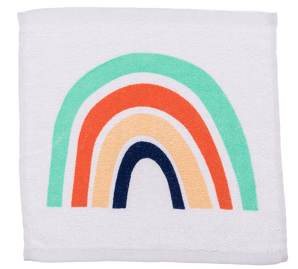 Magic cotton towel, rainbow,