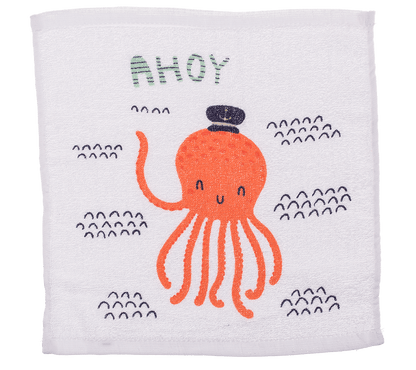 Magic cotton towel, octopus,