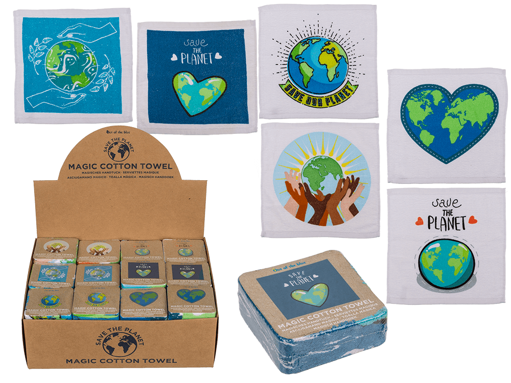 Magic cotton towel, Save the Planet,