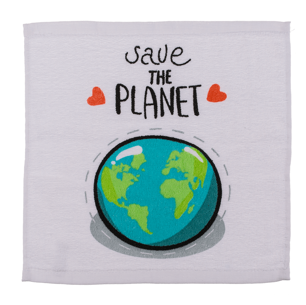 Magic cotton towel, Save the Planet,