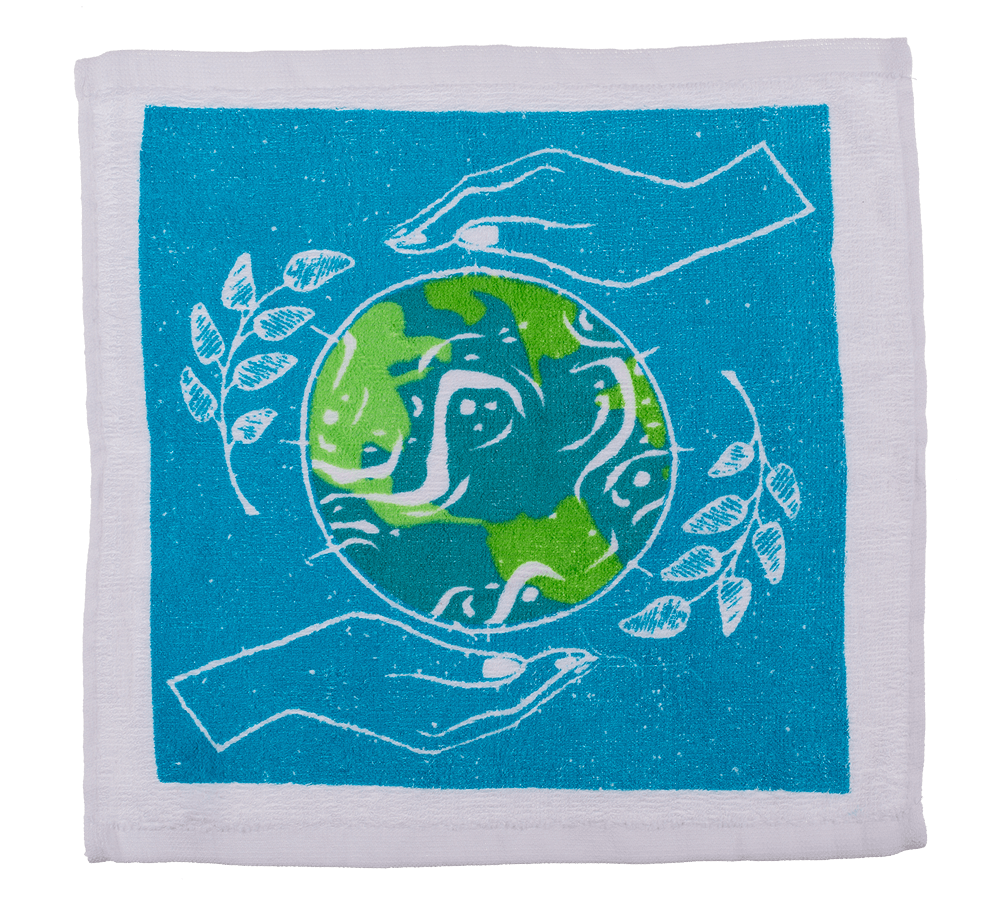 Magic cotton towel, Save the Planet,