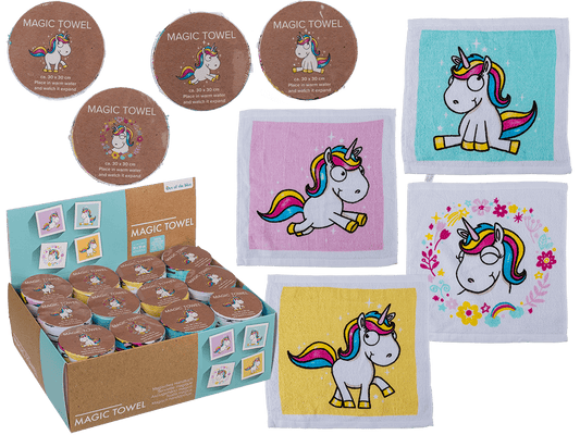 Magic cotton towel, Comic Unicorn,