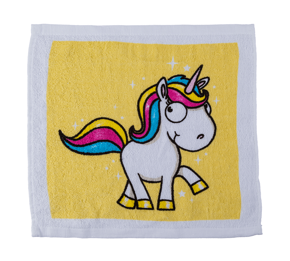 Magic cotton towel, Comic Unicorn,