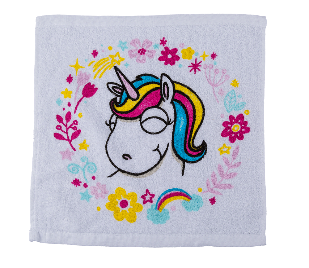 Magic cotton towel, Comic Unicorn,