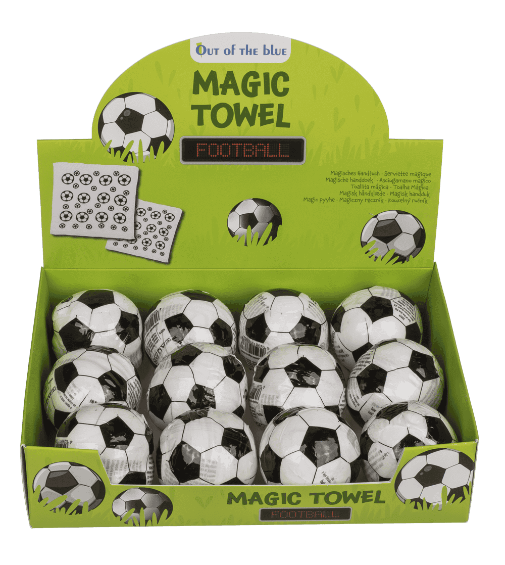 Magic cotton towel, football,