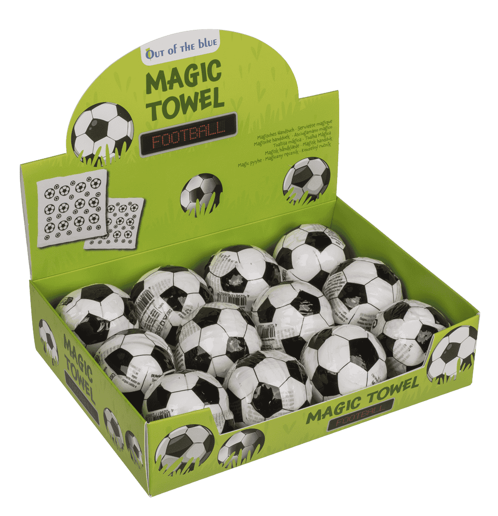 Magic cotton towel, football,