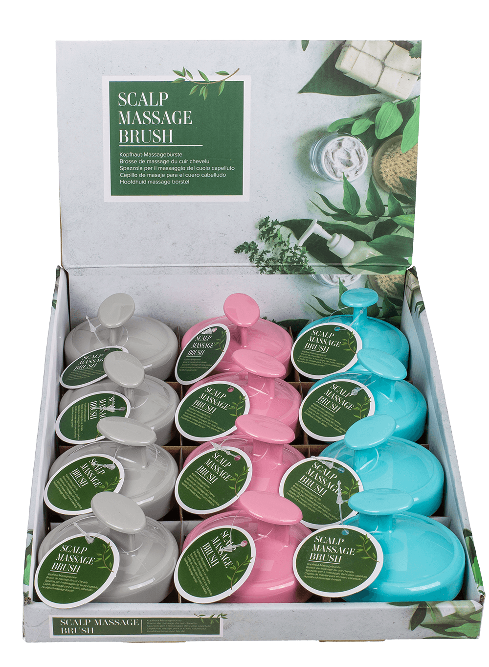 Scalp Massage Brush, ca. 7 x 7 x 5,5  cm,