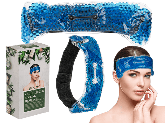 Blue Spa Heating and Cooling Head Wrap,