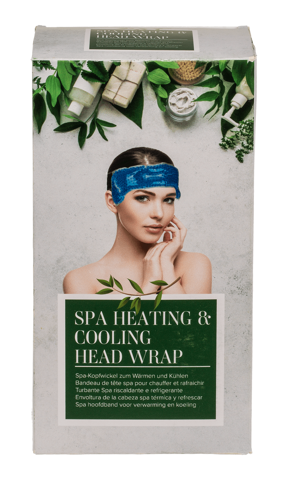 Blue Spa Heating and Cooling Head Wrap,