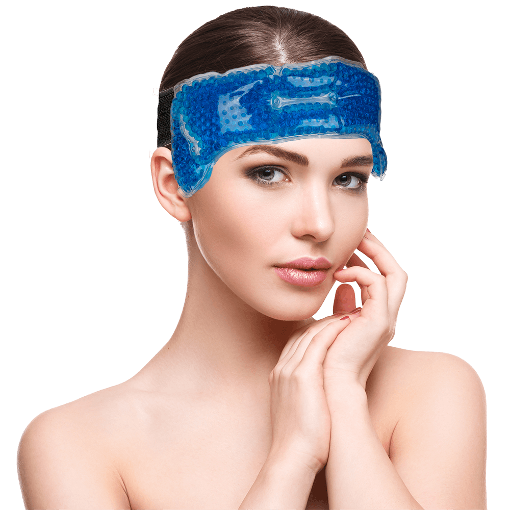 Blue Spa Heating and Cooling Head Wrap,