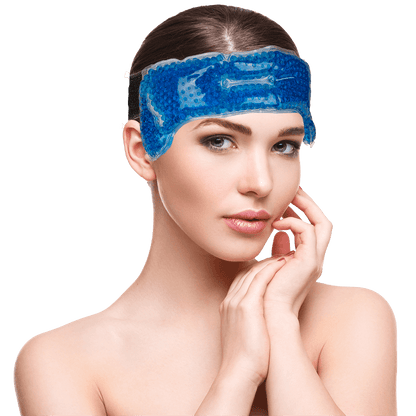 Blue Spa Heating and Cooling Head Wrap,