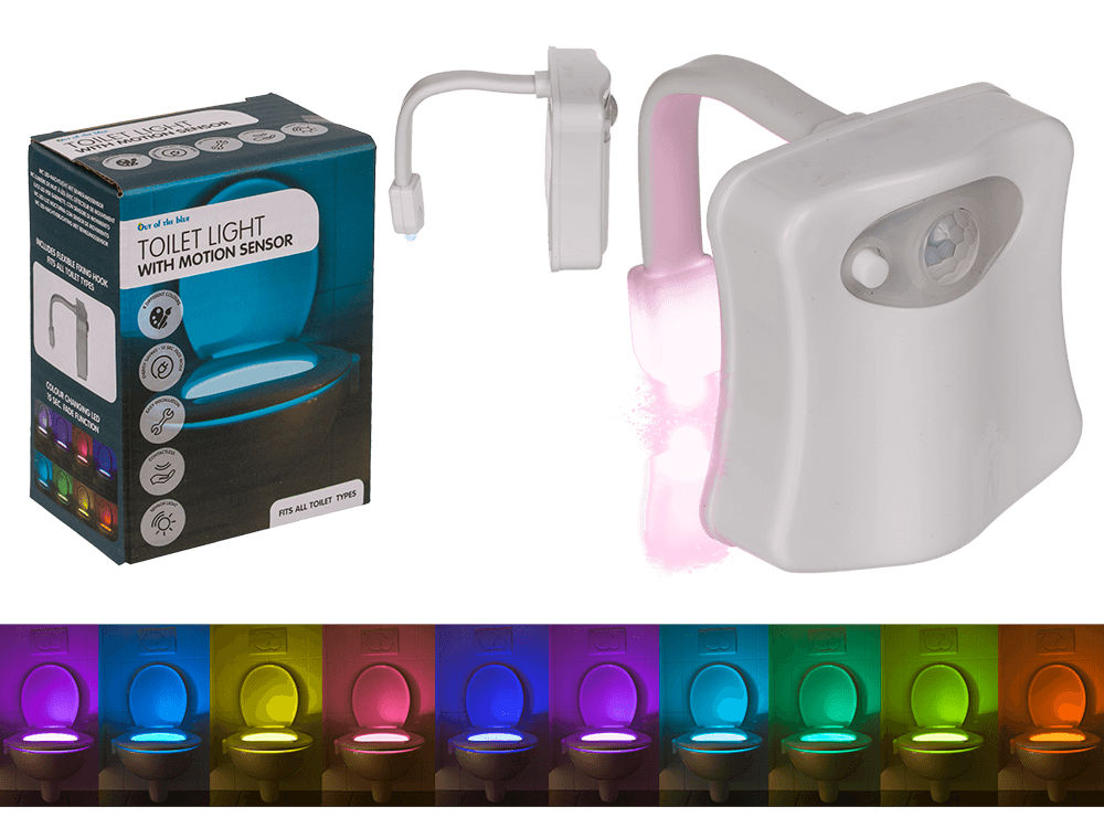 Toilet Bowl LED-Light, with motion sensor,