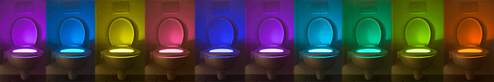 Toilet Bowl LED-Light, with motion sensor,