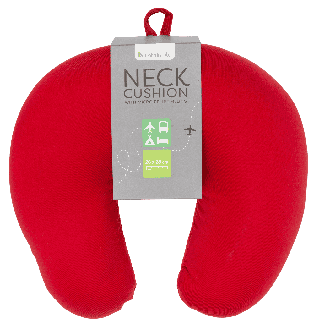 Neck cushion with micro pellet filling,