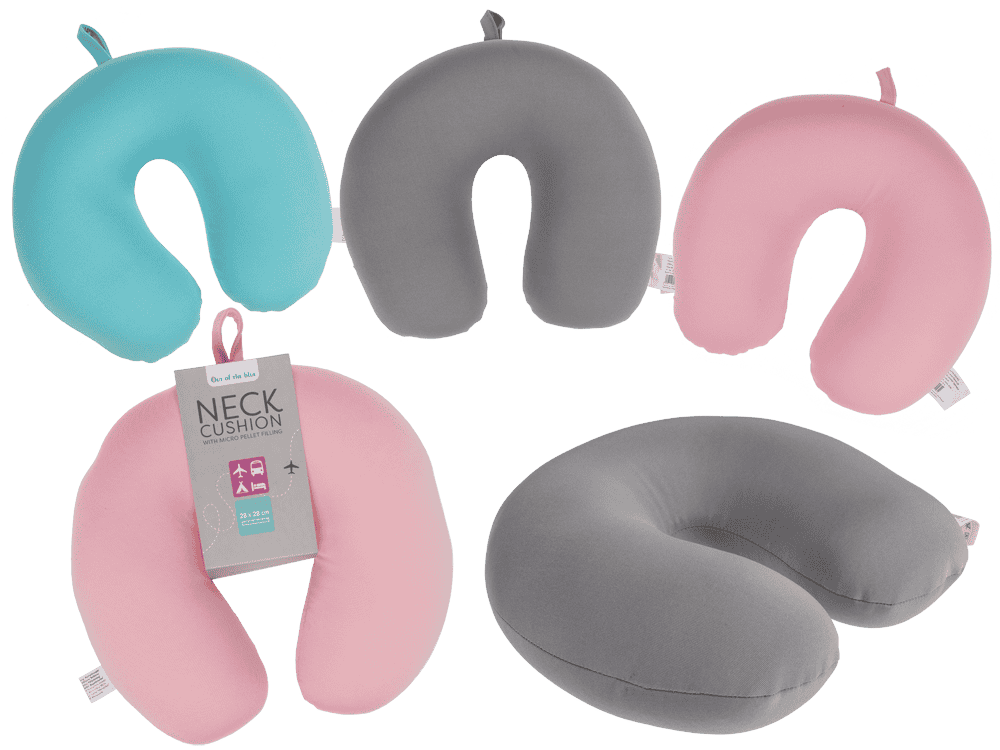 Neck cushion with micro pellet filling,