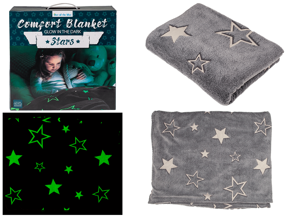 Comfort blanket with stars, Glow in the dark,