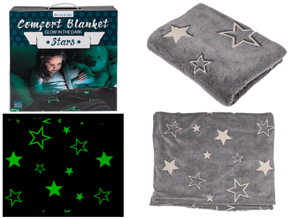 Comfort blanket with stars, Glow in the dark,