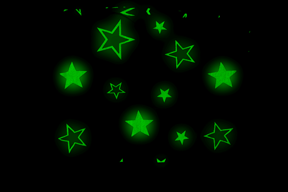 Comfort blanket with stars, Glow in the dark,