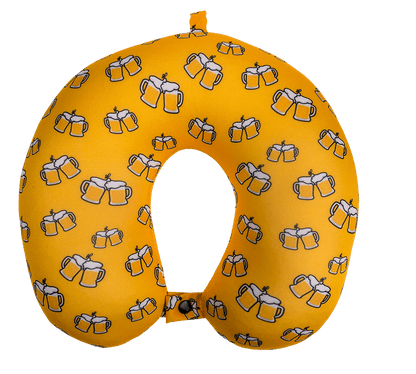 Neck cushion with micro pellet filling, Beer,