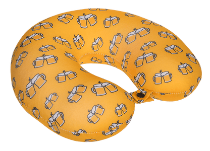 Neck cushion with micro pellet filling, Beer,