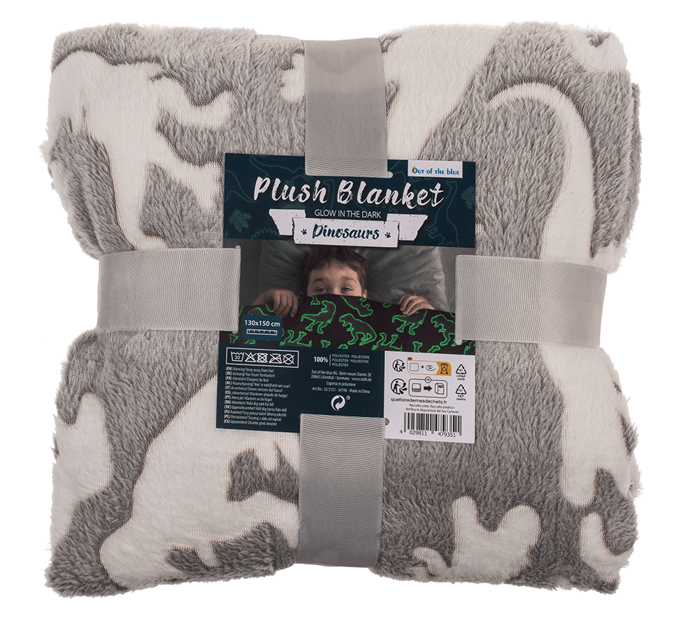 Plush blanket, dinosaur,