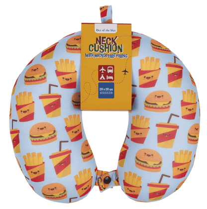 Neck cushion with micro pellet filling, Fast Food,