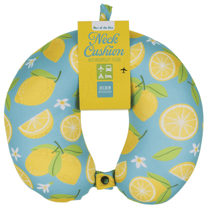 Neck cushion with micro pellet filling, Lemons,