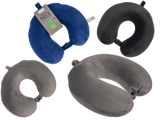 Round shaped neck cushion made of memory foam,