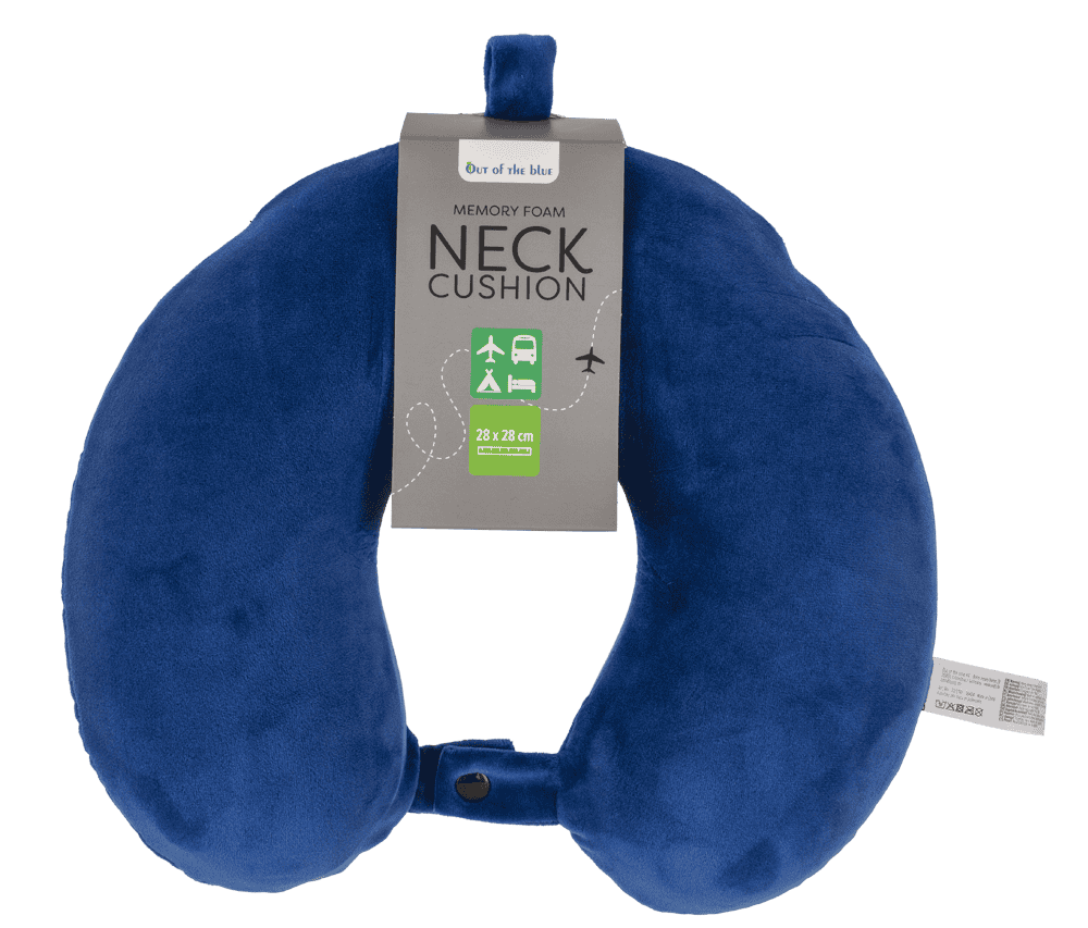 Round shaped neck cushion made of memory foam,