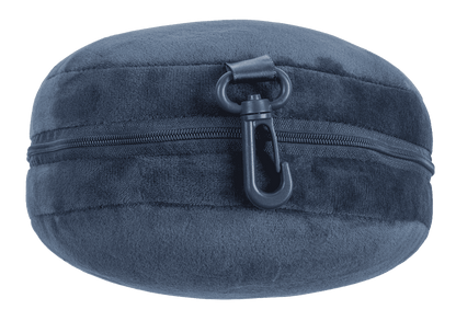 Plush travel pillow with eye mask