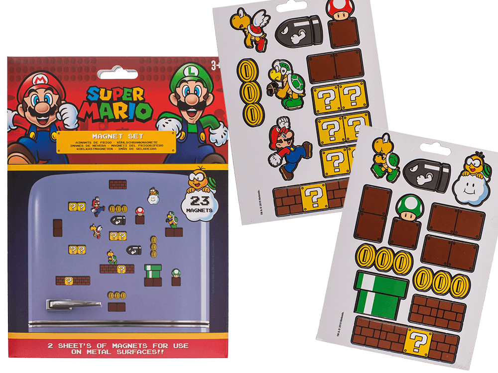 Magnets, Super Mario, set of 23
