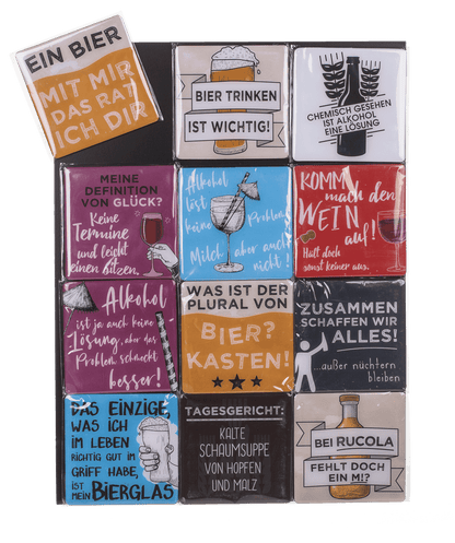 Fridge magnet, Beer and Drinking Sayings,