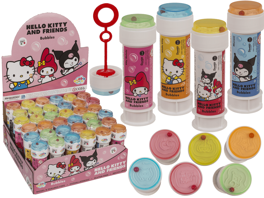 Soap bubbles with puzzle, Hello Kitty,