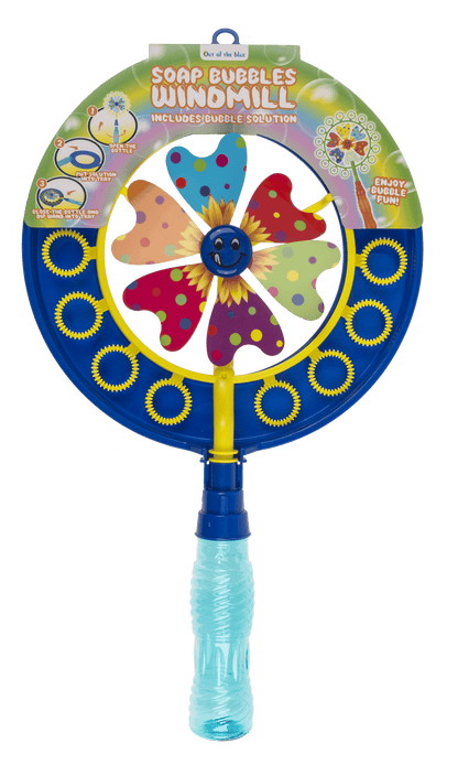 Soap bubbles with windmill, ca. 40 cm,