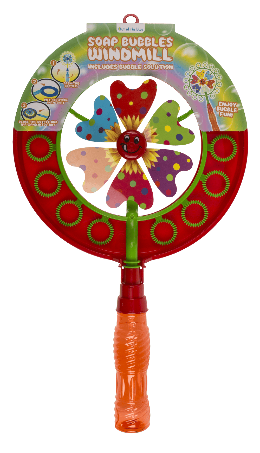 Soap bubbles with windmill, ca. 40 cm,