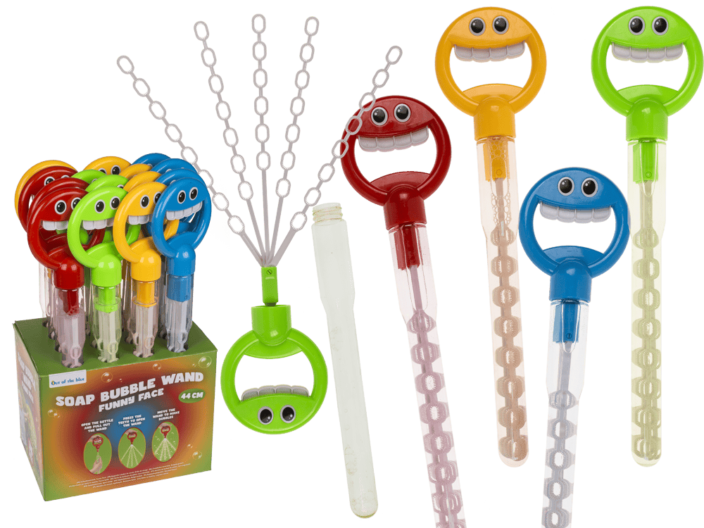 Soap bubbles wand, Funny Face, 44 cm,