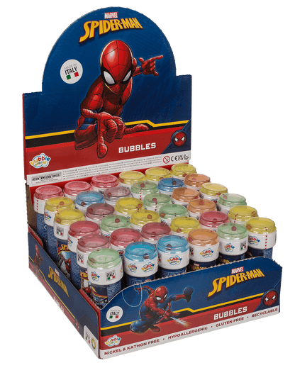 Soap bubbles with puzzle, Spiderman,
