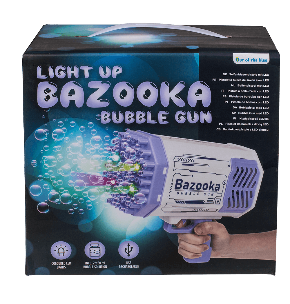 Bubble Gun with LED, Bazooka,