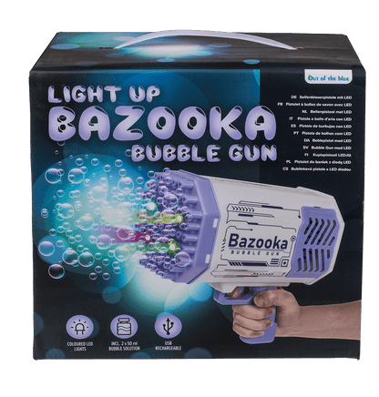 Bubble Gun with LED, Bazooka,